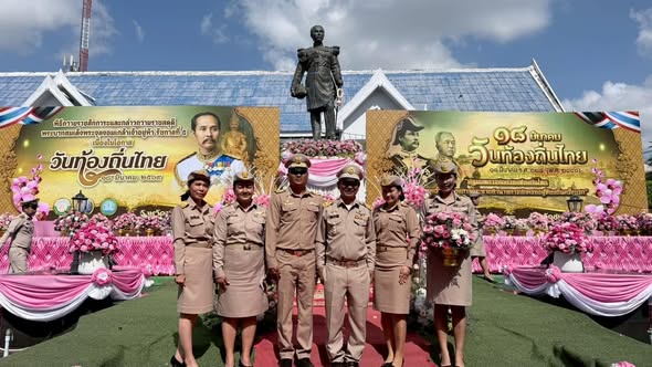 ร่วมพิธีวางพานพุ่มถวายราชสักการะพระบาทสมเด็จพระจุลจอมเกล้าเจ้าอยู่หัว เนื่องในวัน “ท้องถิ่นไทย 18 มีนาคม”